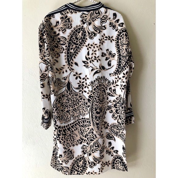 ZARA ribbed and print tunic / beach cover up - Picture 2 of 4